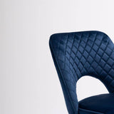 Hope dining chair - set of 2 - dark blue - Laura James