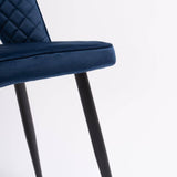 Hope dining chair - set of 2 - dark blue - Laura James