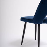 Hope dining chair - set of 2 - dark blue - Laura James
