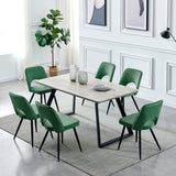 Outlet - Hope Dining Chair - Set of 2 - Dark Green - Laura James