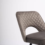 Hope dining chair - set of 2 - dark grey - Laura James