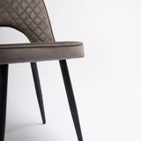 Hope dining chair - set of 2 - dark grey - Laura James