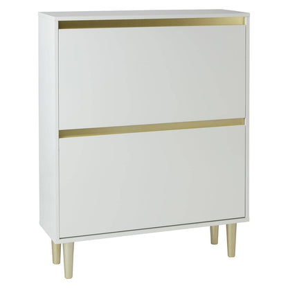 Iliana shoe cabinet - 2 door - white - Laura James