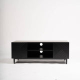 Jack TV unit - geometric - black - Laura James