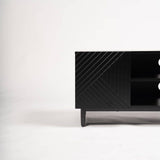 Jack TV unit - geometric - black - Laura James
