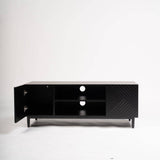 Jack TV unit - geometric - black - Laura James