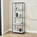 Outlet - Jay bookcase - marble effect and black - Laura James