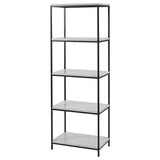 Outlet - Jay bookcase - marble effect and black - Laura James