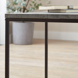 Outlet Jay console table - concrete effect and black