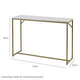 Outlet - Jay console table - concrete effect and black - Laura James