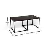 outlet-jay-large-coffee-table-black-frame-walnut-top - Laura James