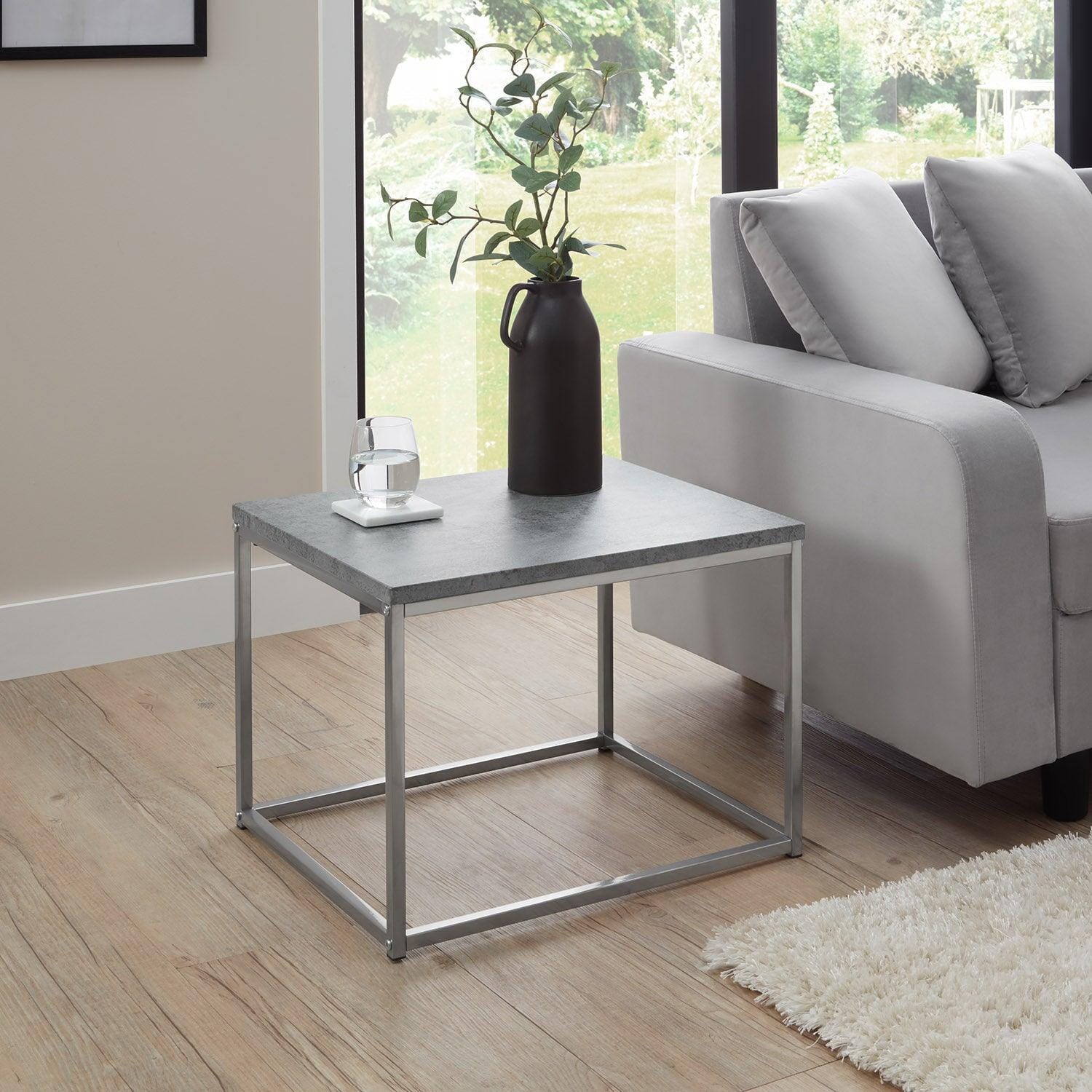 Outlet - Jay side table frame chrome – Laura James