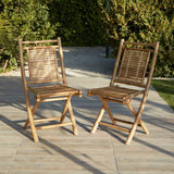 Lila Bamboo Folding Garden Chair - Laura James