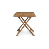 Lila Bamboo Square Folding Table 70cm - Laura James
