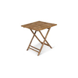 Lila Bamboo Square Folding Table 70cm - Laura James