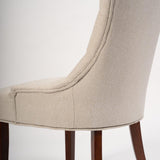 Outlet - Louis dining chairs - set of 2 - oatmeal and dark wood