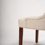 Outlet - Louis dining chairs - set of 2 - oatmeal and dark wood