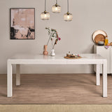 Magnus White 6-8 seater dining table