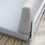 Maia white garden lounge sofa set - left hand assembly - Laura James