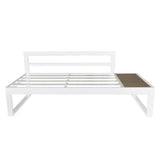 Maia white garden lounge sofa set - left hand assembly - Laura James