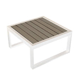 Maia white garden lounge sofa set - left hand assembly - Laura James