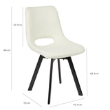 Margot office chair – cream and black - Laura James