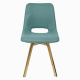 Margot office chair – teal and brass - Laura James