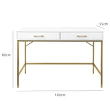 Marie dressing table - white - Laura James