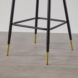 Marilyn bar stool - set of 2 - grey velvet - Laura James
