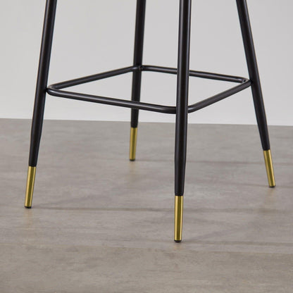 Marilyn bar stool - set of 2 - grey velvet - Laura James