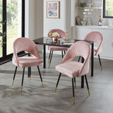 Marilyn Pink Velvet Dining Chair - Laura James
