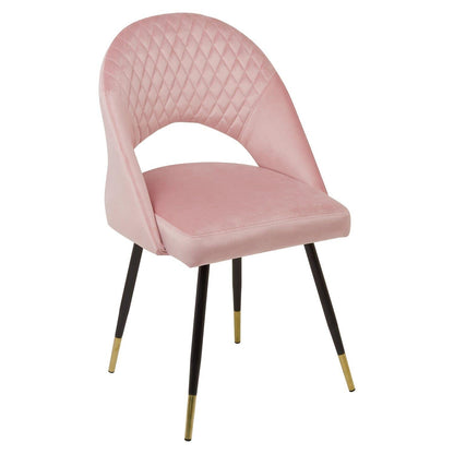 Marilyn Pink Velvet Dining Chair - Laura James