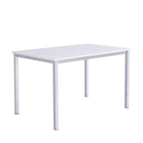 Milo Chrome concrete effect Dining Table Set - 4 seater - Bella Grey Chrome - Laura James