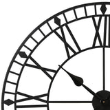 Riseley 80cm Metal Skeleton Wall Clock - Black - Laura James