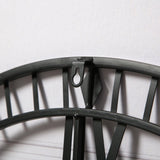 Riseley 80cm Metal Skeleton Wall Clock - Black - Laura James
