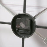 Riseley 80cm Metal Skeleton Wall Clock - Black - Laura James