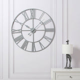 Skeleton Clock – Grey – 80cm - Laura James