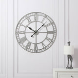 Skeleton Clock – Silver – 80cm - Laura James