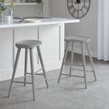 Silvester bar stool - grey finish - Laura James