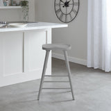 Silvester bar stool - grey finish - Laura James