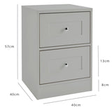 Outlet – Stevie Bedside Table - Grey - Laura James