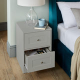 Outlet – Stevie Bedside Table - Grey - Laura James