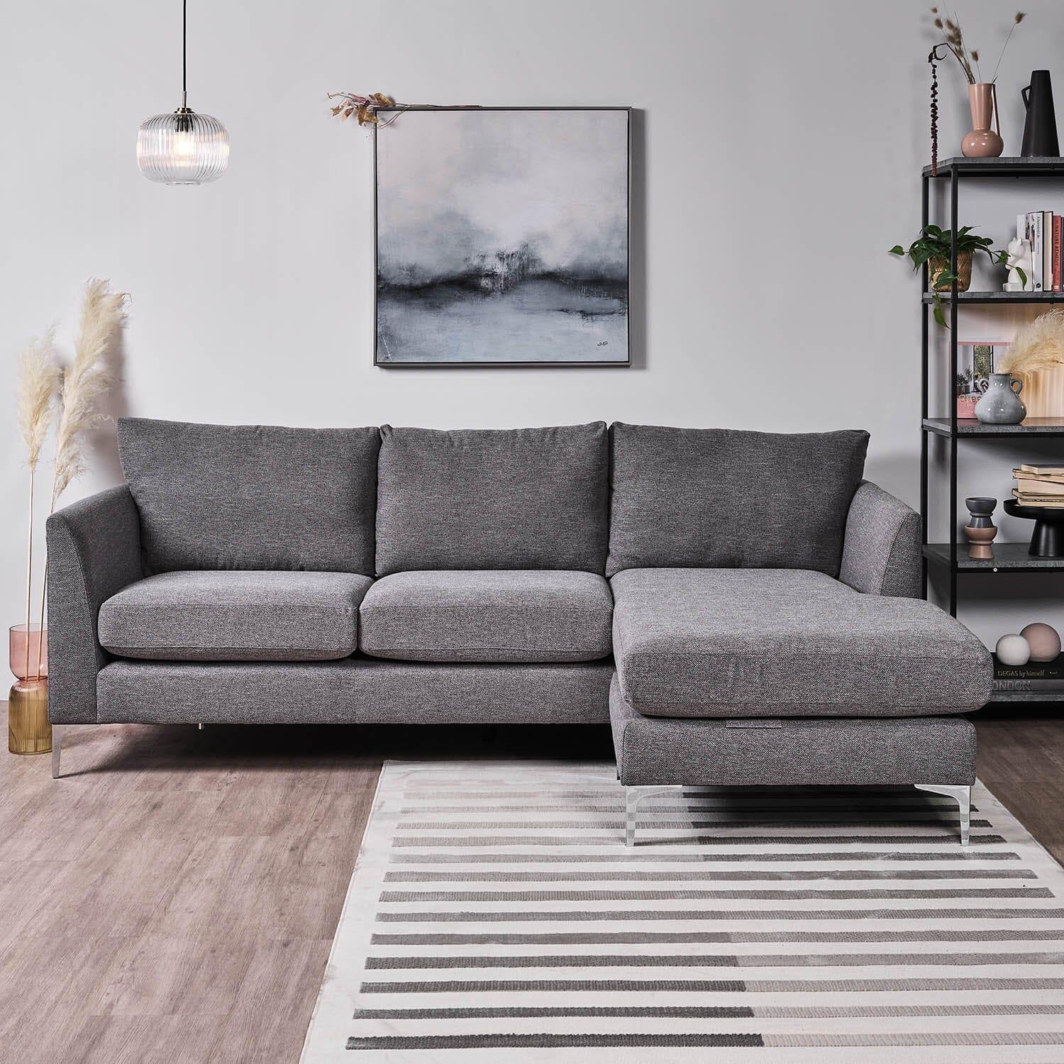 Outlet Taylor Grey Corner Sofa Laura James