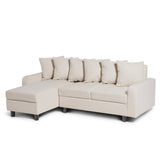 Tracy Oatmeal Cream Corner Sofa - Laura James