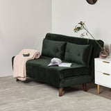 Una Green Velvet Double Sofa Bed