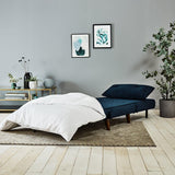 Outlet - Una single sofa bed - blue - velvet - Laura James