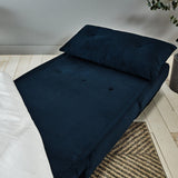 Outlet - Una single sofa bed - blue - velvet - Laura James