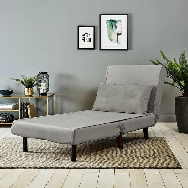 Outlet Una Single Sofa Bed Mist Grey