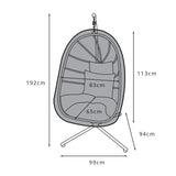 Outdoor Rattan Furniture Cover for Wick hanging egg chair - Laura James