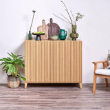 Willow Natural Wood Fluted Sideboard - Laura James